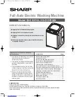 Preview for 1 page of Sharp ES-D159T-SL Instruction Manual