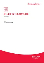 Предварительный просмотр 1 страницы Sharp ES-HFB8143W3-DE User Manual