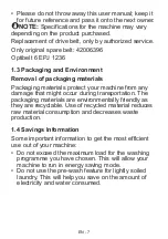 Preview for 10 page of Sharp ES-HFB914AWA-IT User Manual