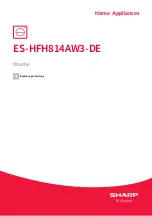 Preview for 1 page of Sharp ES-HFH814AW3-DE User Manual