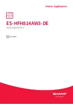 Preview for 85 page of Sharp ES-HFH814AW3-DE User Manual