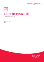 Preview for 117 page of Sharp ES-HFH814AW3-DE User Manual