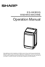 Sharp ES-HK800G Operation Manual preview