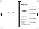 Sharp ES-W85TWXT Operation Manual preview