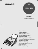 Preview for 1 page of Sharp FO-1460 Operation Manual