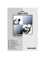 Предварительный просмотр 1 страницы Sharp FO-1470 User Manual