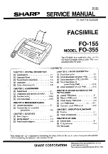 Sharp FO-155 Service Manual preview