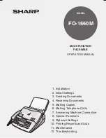 Sharp FO-1660M Operation Manual preview