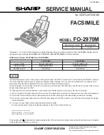 Sharp FO-2970M Service Manual preview