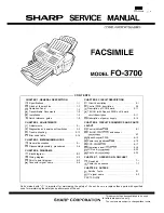 Sharp FO-3700 Service Manual предпросмотр