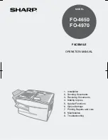 Sharp FO-4650 Operation Manual preview