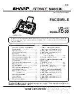 Sharp FO-55 Service Manual preview