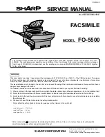 Sharp FO-5500 Service Manual preview