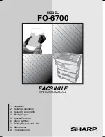 Sharp FO-6700 Operation Manual предпросмотр