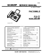 Sharp FO-77 Service Manual preview