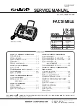 Sharp FO-90 Service Manual preview