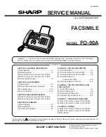 Sharp FO-90A Service Manual preview