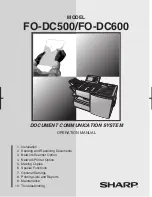 Preview for 1 page of Sharp FO-DC500 Network Manual