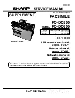 Sharp FO-DC500 Service Manual Supplement предпросмотр