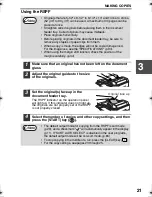 Preview for 23 page of Sharp FO-DC550 Operation Manual