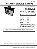 Sharp FO-DC635U Service Manual preview