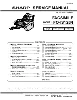 Sharp FO IS125N - B/W Laser - All-in-One Service Manual предпросмотр