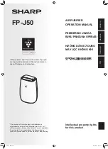 Preview for 1 page of Sharp FP-J50 Operation Manual