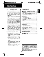 Preview for 3 page of Sharp FU-Y30EU-W Operation Manual