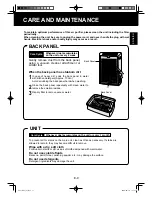 Preview for 11 page of Sharp FU-Y30EU-W Operation Manual