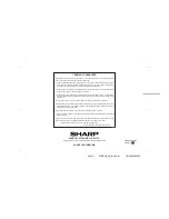 Preview for 24 page of Sharp FV-DB2E Operation Manual