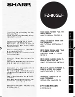 Sharp FZ-80SEF Operation Manual preview