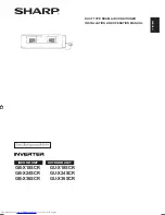 Preview for 1 page of Sharp GB-X18SCR Installation And Operation Manual