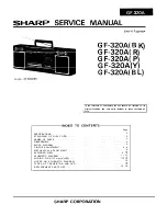 Sharp GF-320A Service Manual preview