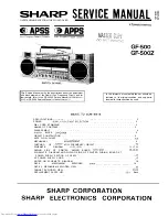 Sharp GF-500 Service Manual preview