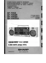 Preview for 1 page of Sharp GF-770Z Operation Manual