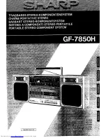 Preview for 1 page of Sharp GF-7850H Operation Manual