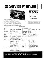 Sharp GF-9292X Service Manual preview