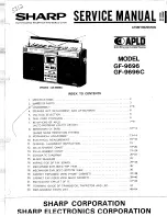 Preview for 1 page of Sharp GF-9696 Service Manual