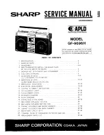 Предварительный просмотр 1 страницы Sharp GF-9696H Service Manual