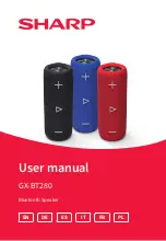 Sharp GX-BT280 User Manual preview