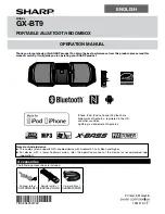 Sharp GX-BT9 Operation Manual preview