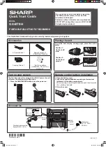 Sharp GX-BT9H Quick Start Manual preview