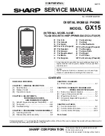 Sharp GX15 Service Manual предпросмотр