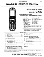 Sharp GX20 Service Manual preview