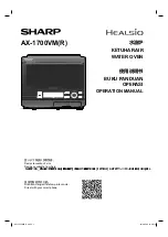 Sharp Healsio AX-1700VM Operation Manual предпросмотр