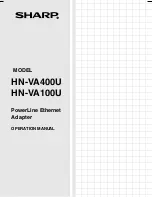 Sharp HN-VA400U Operation Manual preview