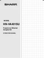 Sharp HN-VA401SU Operation Manual preview