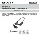 Sharp HP-BC50 Operation Manual preview