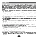 Preview for 7 page of Sharp HP-TW10 Operation Manual