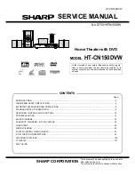 Preview for 1 page of Sharp HT-CN150DVW Service Manual